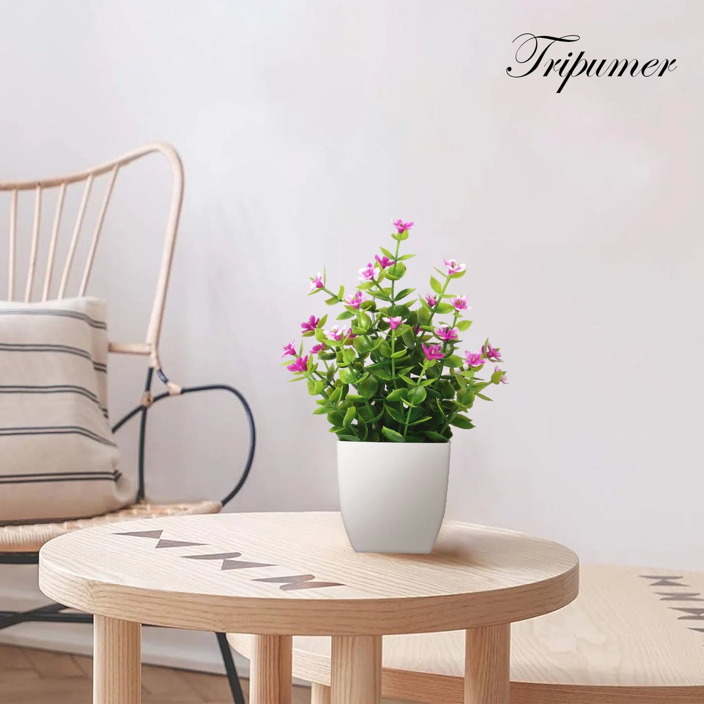 4Pack Mini Simulation Potted Plants Fake Plants with Flower Pot Artificial Greenery for Indoor Home Office Bathroom Farmhouse Decoration