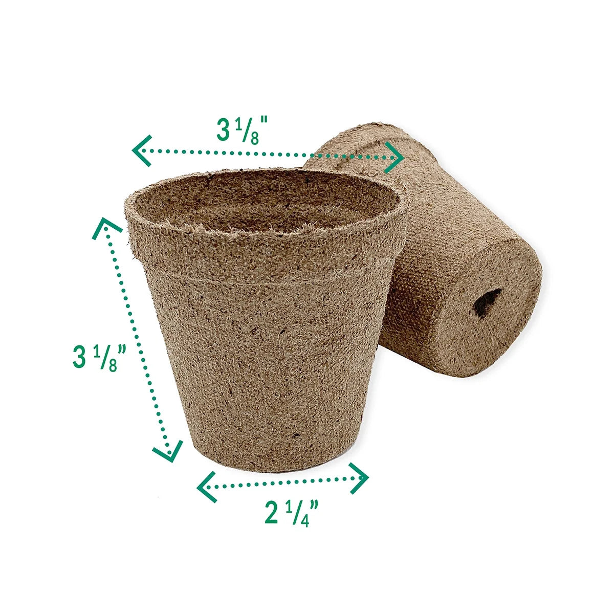 3" Peat Pots, (12 Pack)
