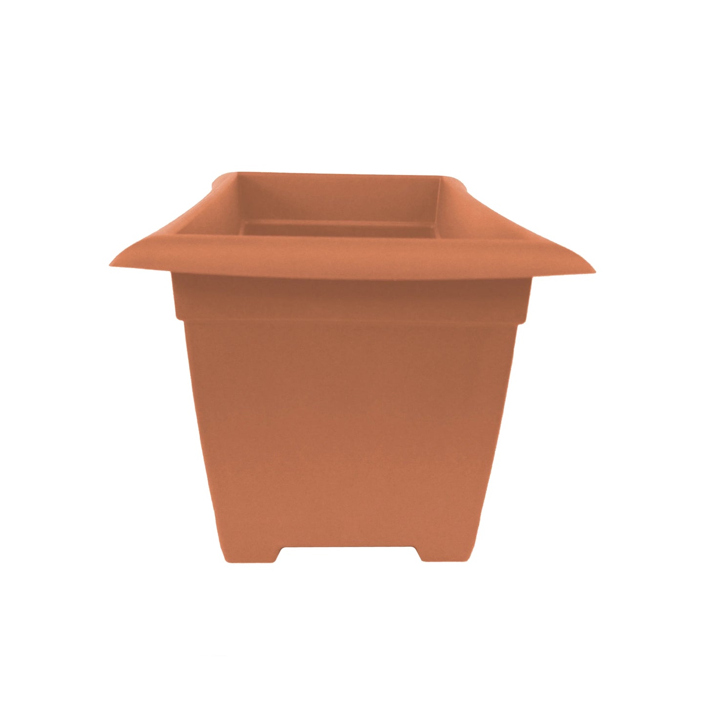 27-In Wide Dayton 100% Recycled Plastic Deck Box Planter - Coral Color