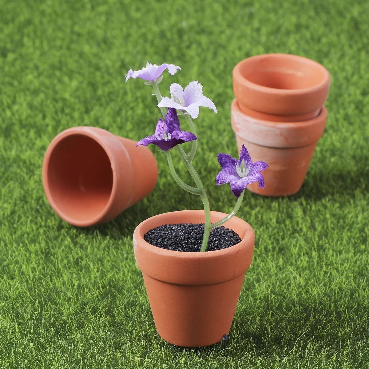 10Pcs 3.5X3.5Cm Small Mini Terracotta Pot Clay Ceramic Pottery Planter Cactus Flower Pots Succulent Nursery Pots Great for Plants Crafts Wedding Favor