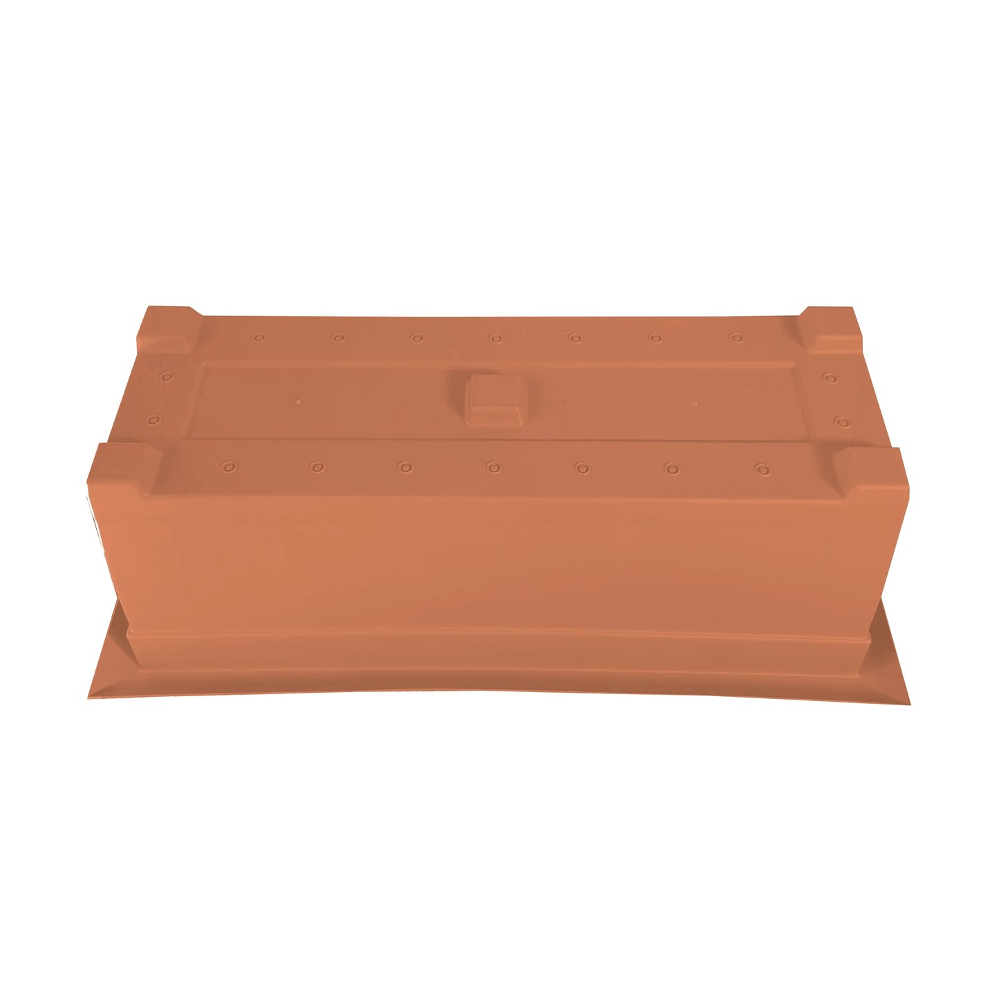 27-In Wide Dayton 100% Recycled Plastic Deck Box Planter - Coral Color