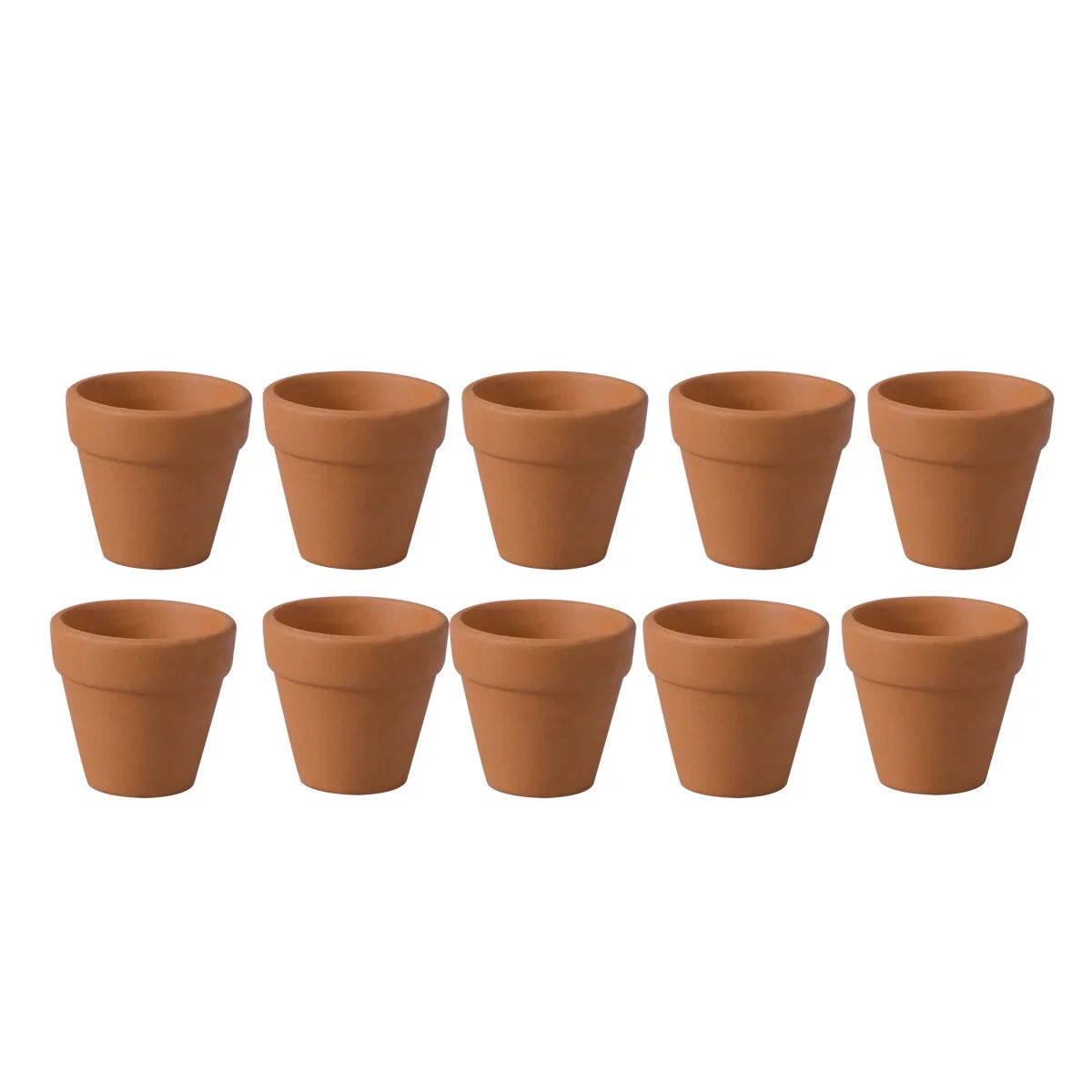 10Pcs 3.5X3.5Cm Small Mini Terracotta Pot Clay Ceramic Pottery Planter Cactus Flower Pots Succulent Nursery Pots Great for Plants Crafts Wedding Favor