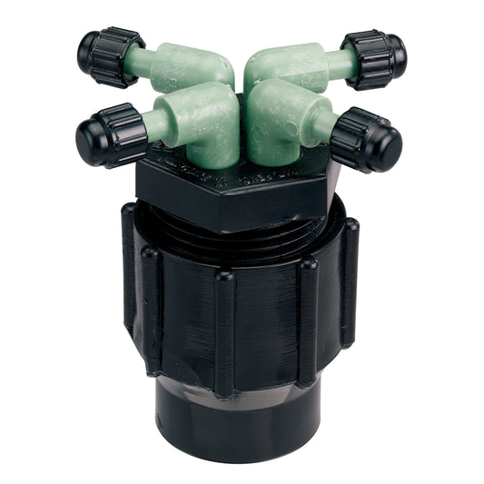 Irrigation 4-Port Full-Flow Drip Irrigation Manifold