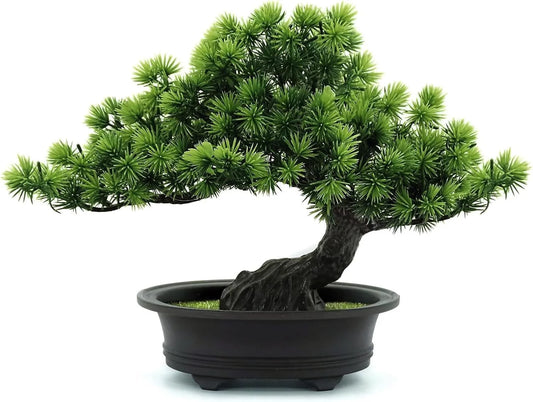 Artificial Plants,Greenery Bonsai, Room Decor Fake Bonsai Tree for Home Decor Indoor Bookshelf Office Desk Bathroom Farmhouse Decor, Tall 9.5"