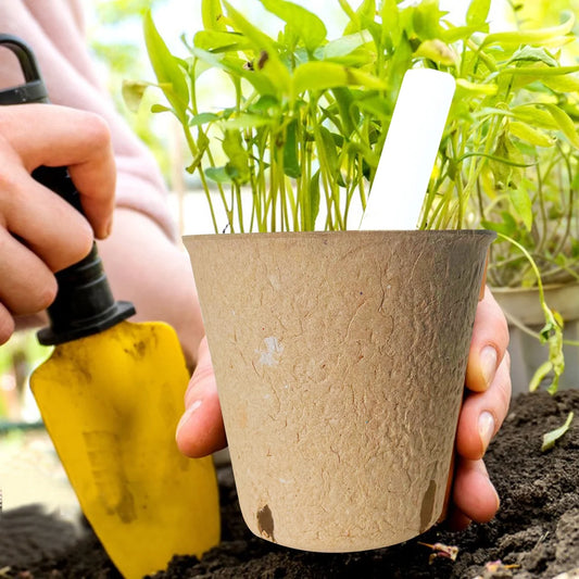 Nursery Pots Seedling Pots Biodegradable Plant Pots Peat Pots Small Plant Starter Pots with Drainage Holes round with Plant Labels 3.15" 120Pcs