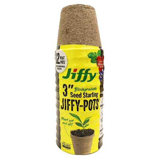 3" Peat Pots, (12 Pack)