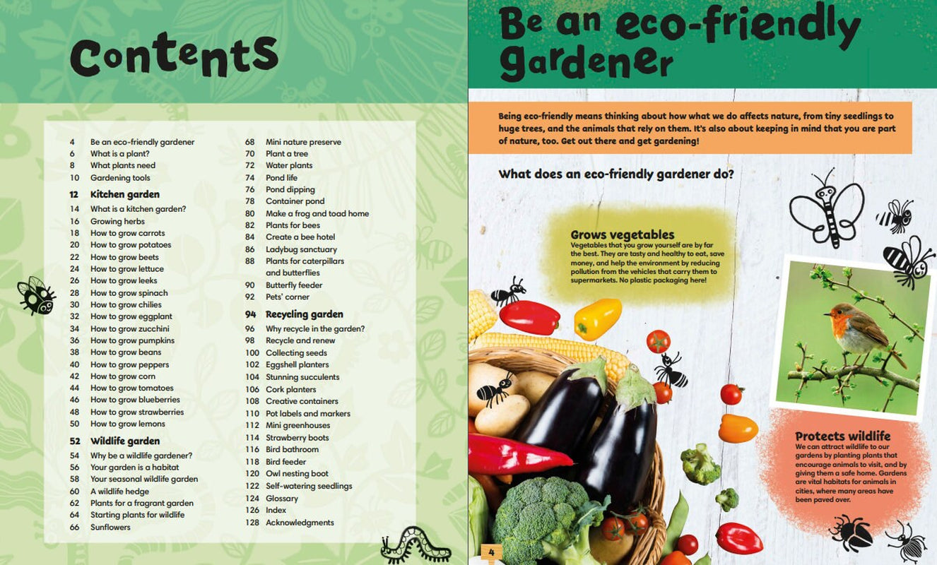 Gardening for Kids Garden Projects, Kids Gardening Book, Garden Projects for Kids Easy Gardening, Homeschool Resource, Gardening Projects