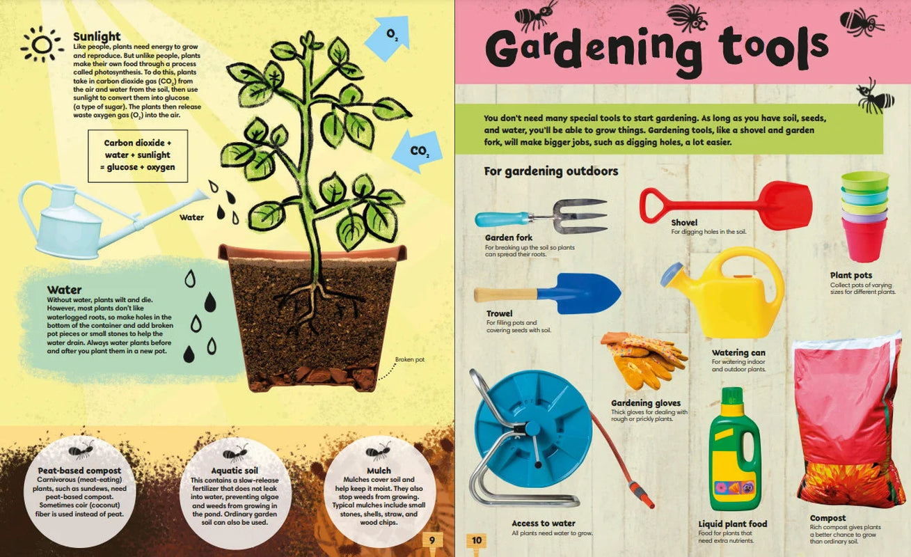 Gardening for Kids Garden Projects, Kids Gardening Book, Garden Projects for Kids Easy Gardening, Homeschool Resource, Gardening Projects