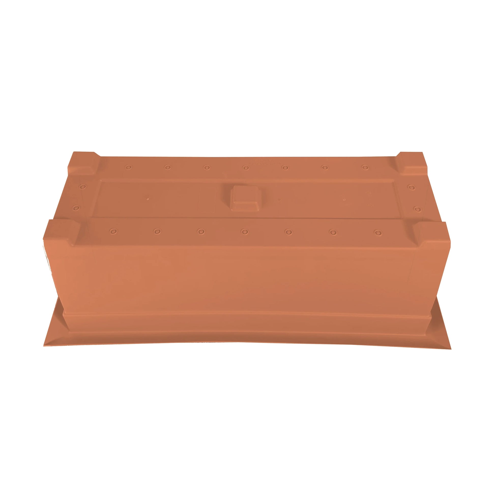 27-In Wide Dayton 100% Recycled Plastic Deck Box Planter - Coral Color