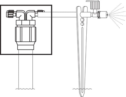 Irrigation 4-Port Full-Flow Drip Irrigation Manifold