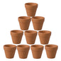 10Pcs 3.5X3.5Cm Small Mini Terracotta Pot Clay Ceramic Pottery Planter Cactus Flower Pots Succulent Nursery Pots Great for Plants Crafts Wedding Favor