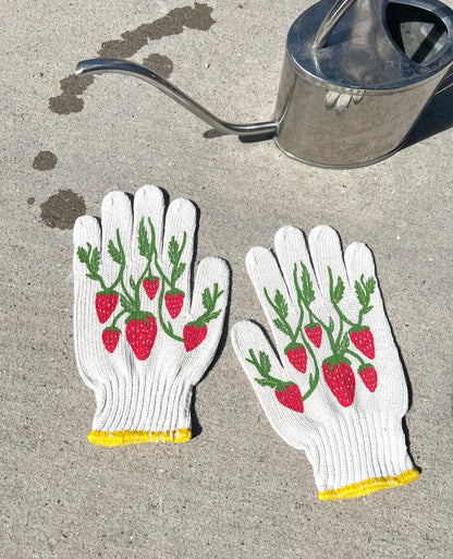 New! Strawberry Gardening Gloves | Garden Gloves | Gardening Tools